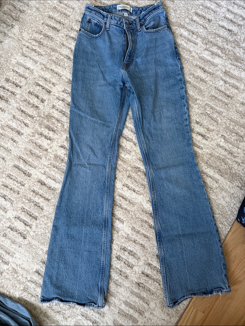 Abercrombie the vintage flare high rise jean curve love